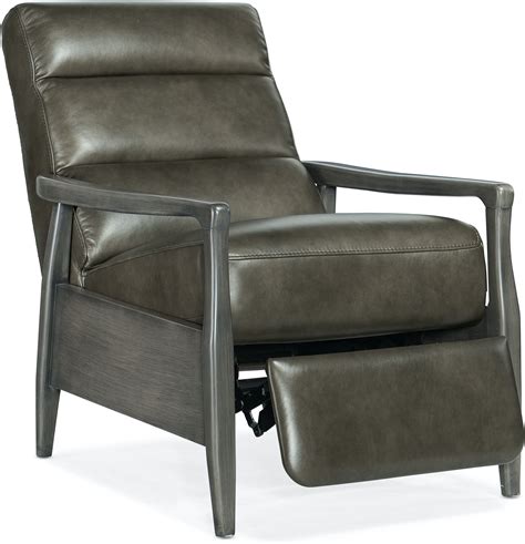 recliner with wood arms exposed